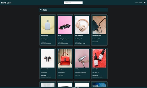 Screenshot of North Store website
